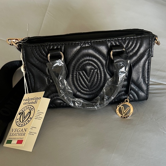 Valentino Orlandi Vegan Leather Crossbody Handbag - Picture 2 of 7